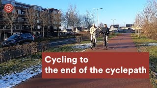 Winter ride to the end of the cyclepath