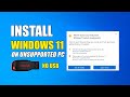 Install Windows 11 Without USB Drive or Data Lost on Unsupported PCs