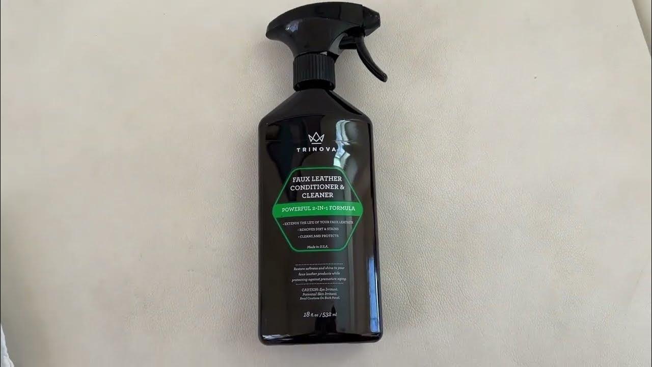 TriNova Leatherette Cleaner and Conditioner Showcase YouTube