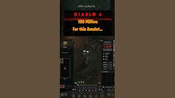 Diablo 4 Season 4 Trades : 100 Million For this Amulet...  #diablo4