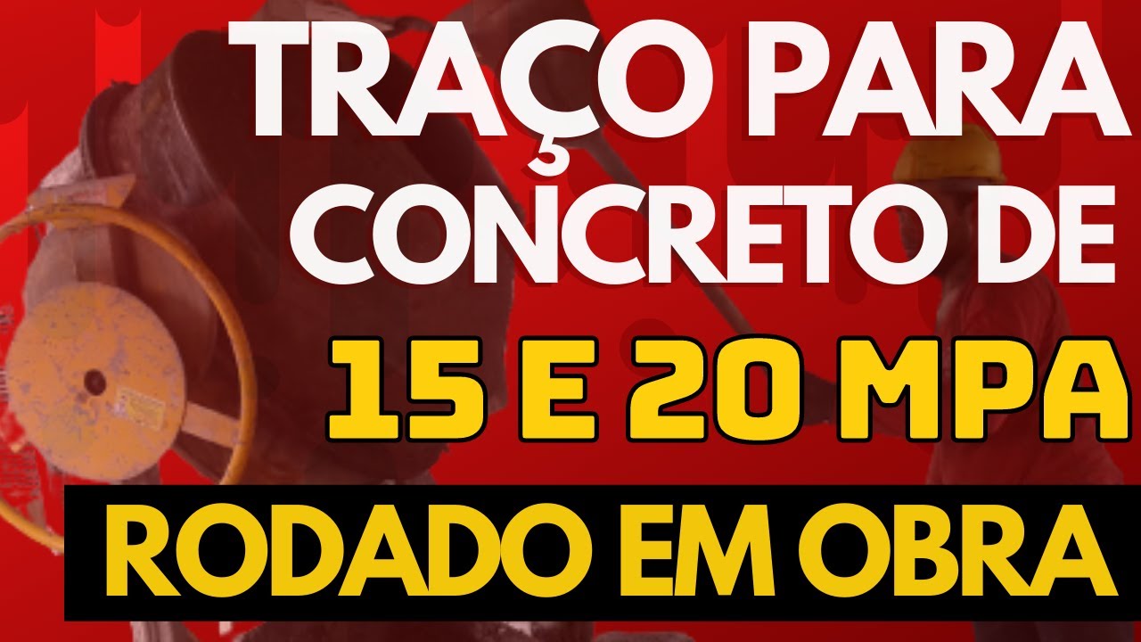 Tra o Concreto 20 Mpa RETOEDU Tra o Concreto 20 Mpa RETOEDU