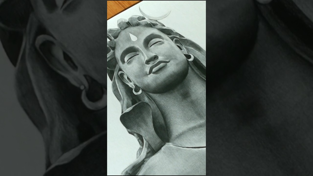 Drawing Adiyogi Shiv Ji 😍