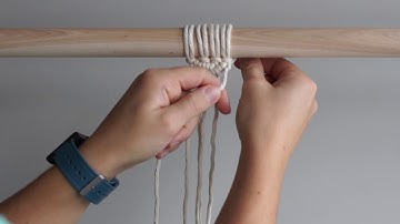 Macrame For Beginners - 28 Days of Knots! Day 24: Semi-Circle Pattern