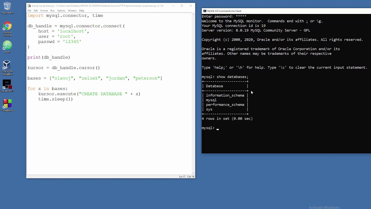 How To Create Multiple MySQL Databases Automatically - Python - YouTube