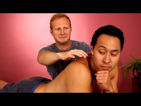 Guy Friends Massage Each Other For The First Time