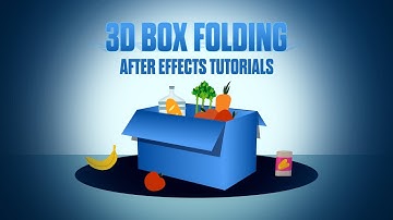 3D BOX Folding Animation in after effects tutorials | 3D Camera Animation in after effects