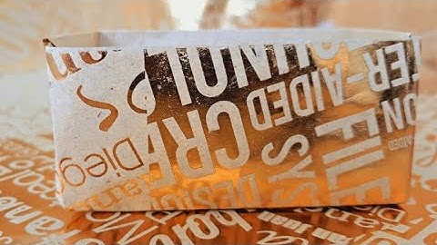 Origami hinged gift box tutorial - paper kawaii