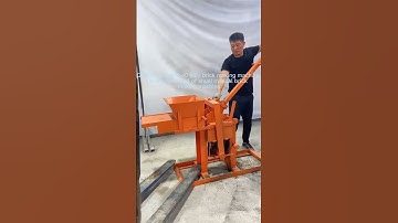 QMR2-40 small manual adobe brick making machine hand press interlocking brick machine to USA