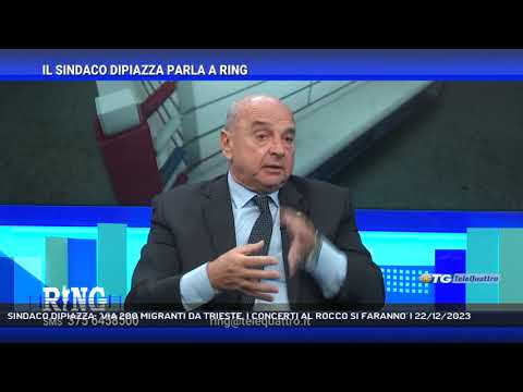 SINDACO DIPIAZZA: 'VIA 200 MIGRANTI DA TRIESTE, I CONCERTI AL ROCCO SI FARANNO' | 22/12/2023