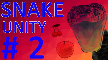 Как создать игру Snake in Unity урок #2 (создание змейки, и границы экрана, C#)