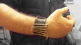 Leather magnetic wristband