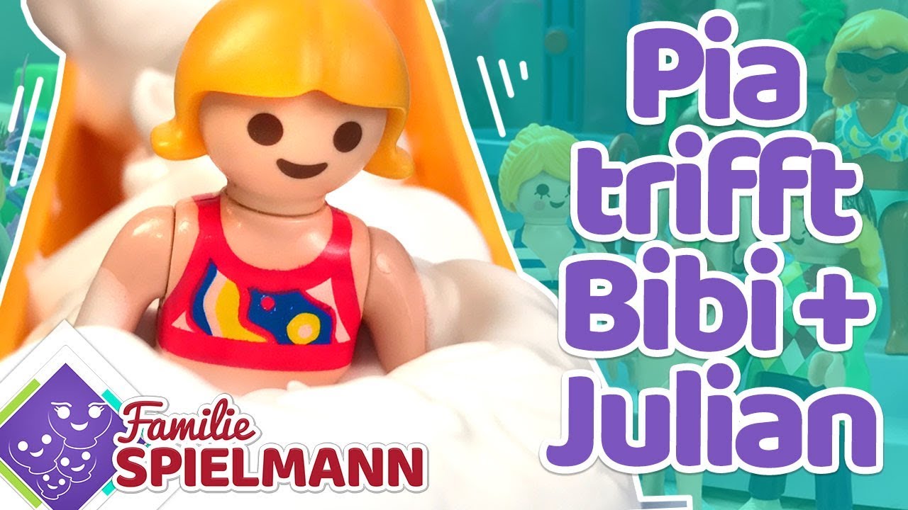 Die  Bilou SCHAUMRUTSCHE - Pia trifft BIBISBEAUTYPALACE + JULIENCO Playmobil Geschichten für Kinder