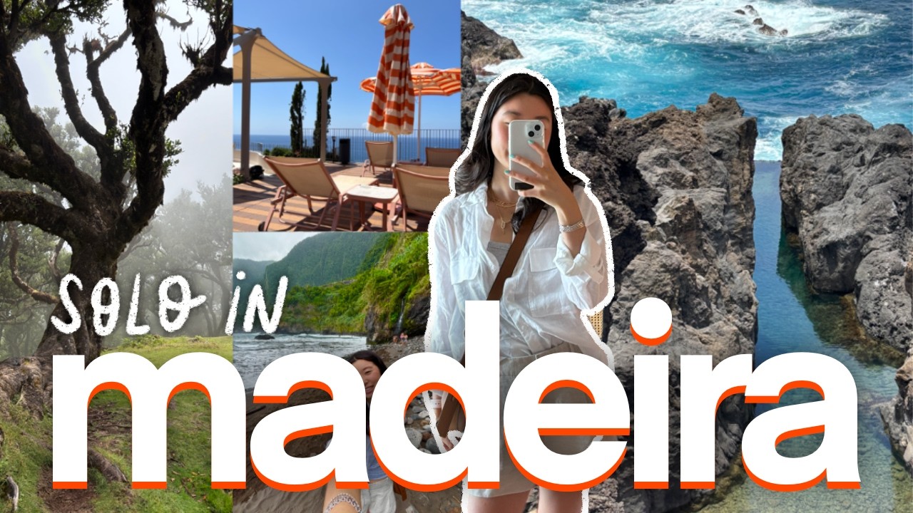 solo in madeira, portugal!! 🩵 unreal island tour, pool days, and my first academic conference 👩‍💻🌊🌴🌅