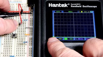 Pull up and pull down resistor for switches with oscilloscope voltage measurements