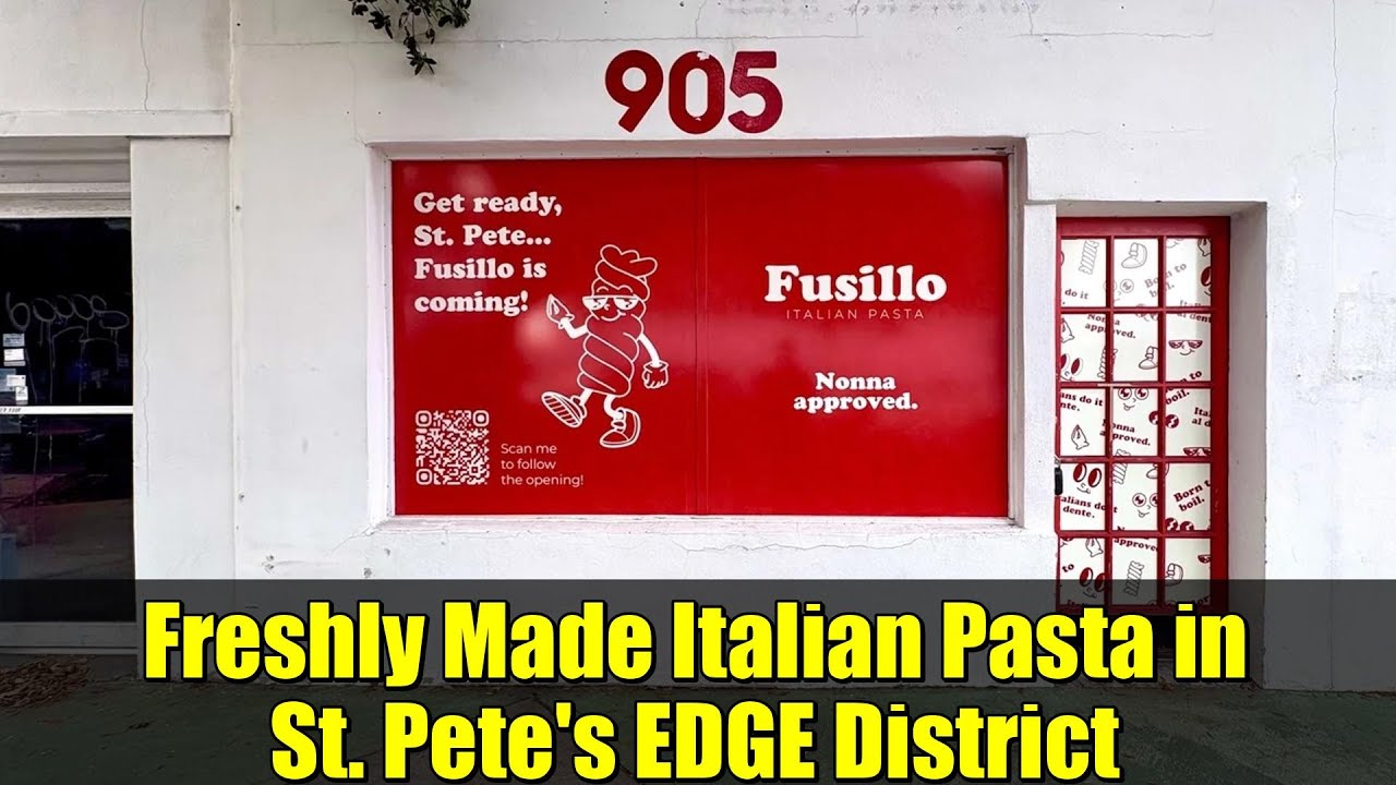 Freshly Made Italian Pasta in St. Pete's EDGE District | Fusillo Italian Pasta Opening 2026