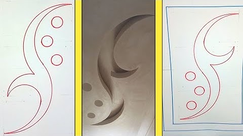 S Shape Pop Ceiling Design Marking | Drawing By @ARpopDesign