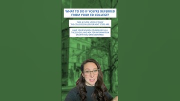 What To Do If You Are Deferred From Your ED College? | Kaplan College Prep