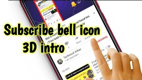 How to make subscribe and bell icon 3D intro | 3D intro for Youtube | Kinemaster | In urdu hindi