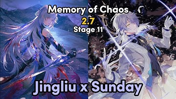E0S0 Sunday x Jingliu Hypercarry | Memory of Chaos 11 | Honkai: Star Rail 2.7