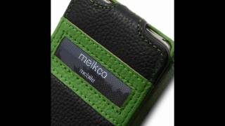 Melkco Leather Case for Apple iPhone 4 - Jacka ID Light Type (Green/Black LC)