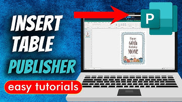 How To Insert Table In Microsoft Publisher