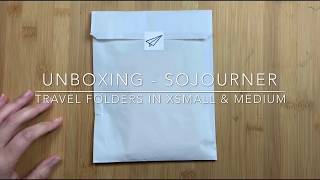 Unboxing My New Travel Folders From Sojourner