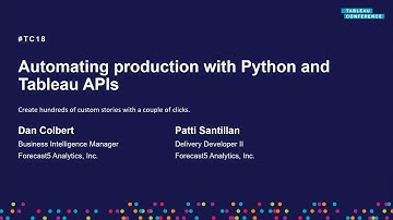 Forecast5 Analytics | Automating production with Python and Tableau APIs