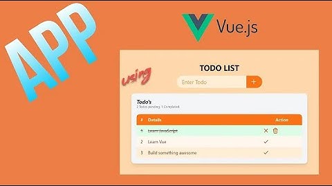 How To Create Dynamic To-Do List App in Vue.js By Using Local Storage & "V-For" Directive?  #vuejs