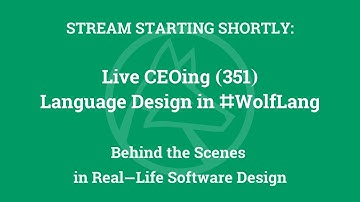 Live CEOing Ep 351: Language Design in Wolfram Language [Array Processing | Part 2]