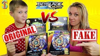 #Beyblade Fafnir FAKE VS ORIGINAL  a comparison of Takara Tomi with SB and BATTLE