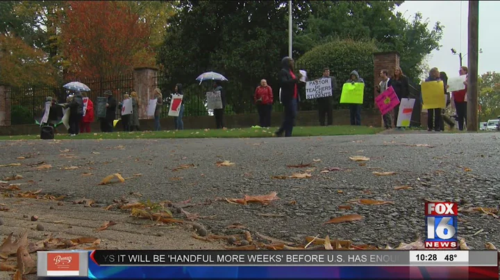 Protesters Gather Outside Governor's Mansion Over LRSD Control