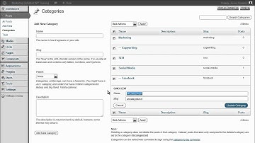 WordPress Video Tutorial Training Series - 03 - Understanding Categories & Tags