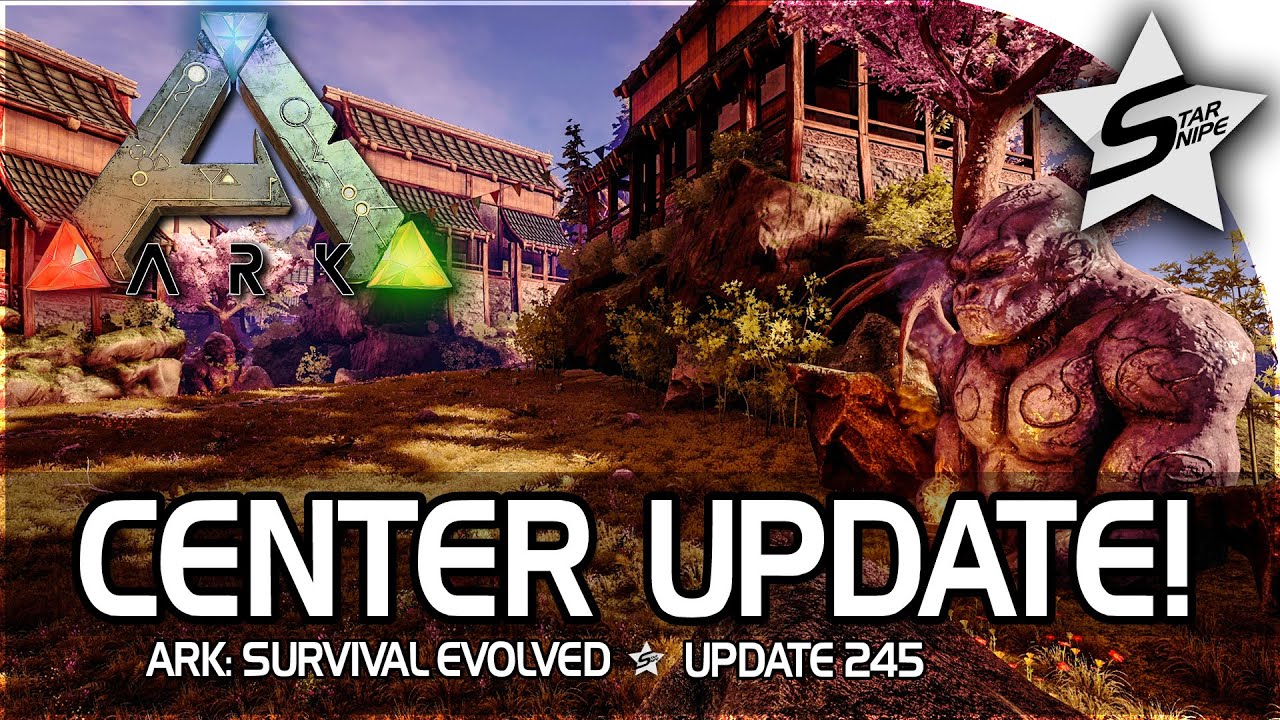 Ark Survival Evolved Huge The Center Map Update Gameplay Redwood Biome Caves Beautiful Map By