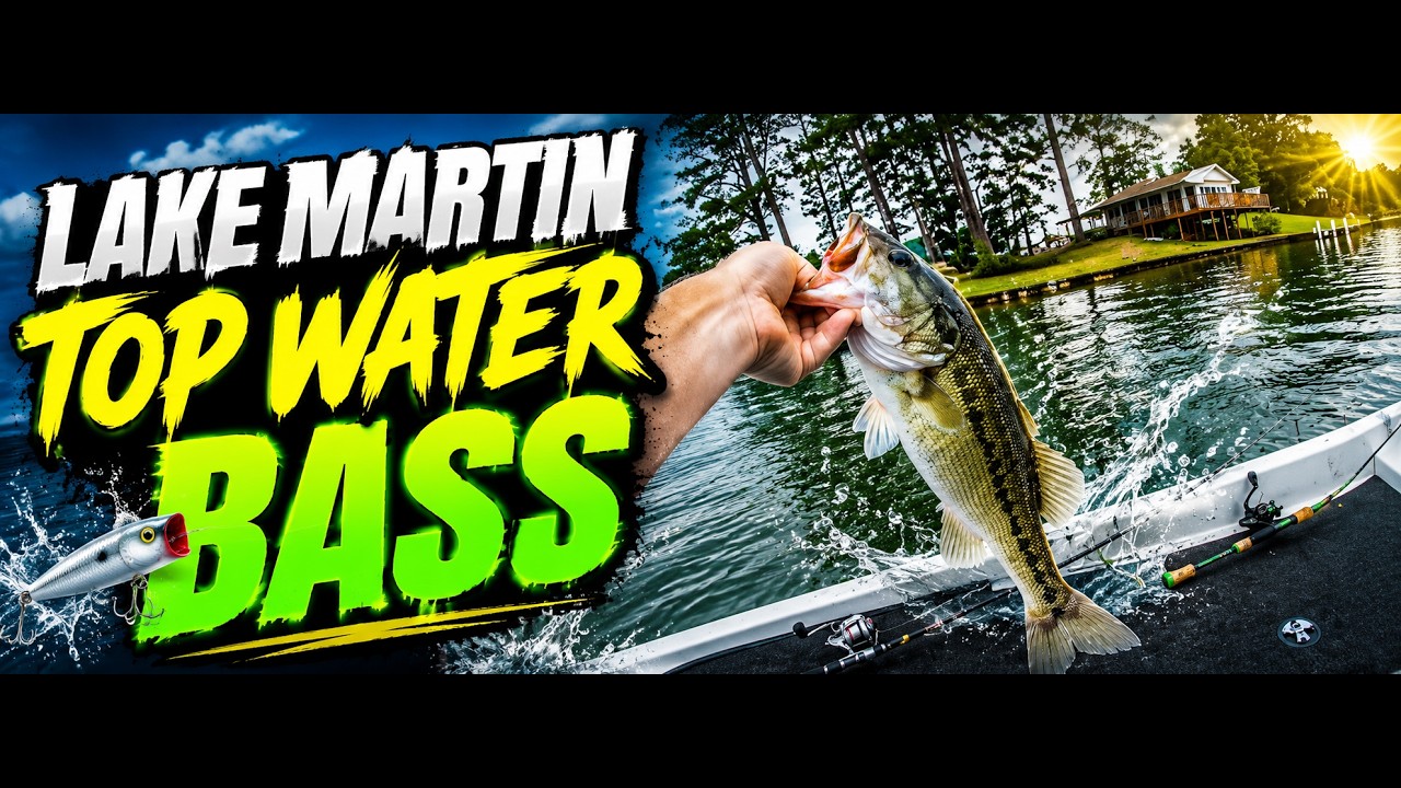 Lake Martin Alabama Topwater Bass Fishing / Berkley Choppo