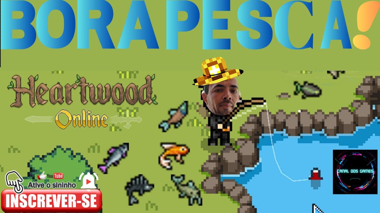HEARTWOOD ONLINE! UPADO A PESCARIA E CULINÁRIA E CRIANDO A VARA DE PESCA 🎣🎣