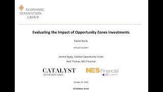 OZ Webinar Series: Evaluating the Impact of Opportunity Zones Investments