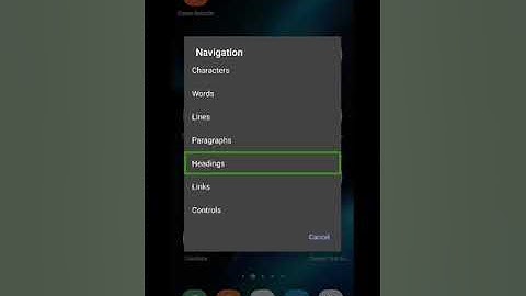 Character word line paragraph easy navigation for blind with talkback easy  navigation shortcuts