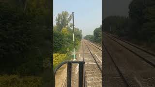 Live from Loco pilot cab view of beautiful green plants near pattoki Nurseries #live #rain #shorts