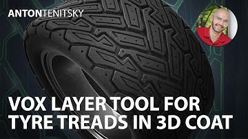 Vox Layer for Tyre Treds Design in 3D Coat