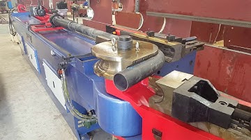 CNC steel pipe bending machine with hole punching | tube bending machine with pin punch