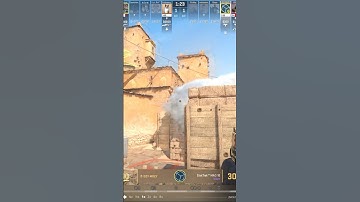 Лучший ванвей Смок для рэтэйка Б сайта на карте Dust2 CS2! #csgo #cs #cs2 #dust2 #shorts #ксго #кс2