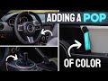 Tastefully adding an accent color to the NC Miata. New steering wheel, boots, and door strap!