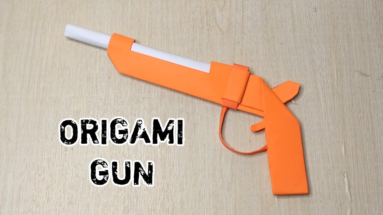 DIY cara membuat pistol dari kertas A4 paper gun origami senjata YouTube