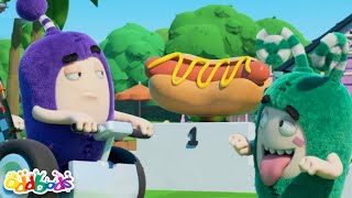 Hot Dog 500 | Oddbods | Funny Cartoons for Kids | Moonbug Kids Express Yourself!