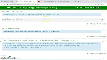 Adding Video resources into a MUELE Course