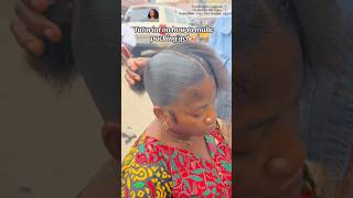 Sleek back ponytail packing gel hairstyle 💕🫶🏼