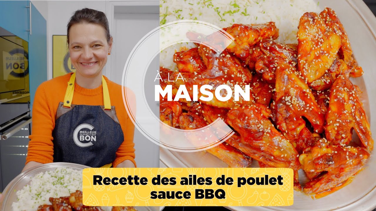 Recette des ailes de poulet sauce BBQ