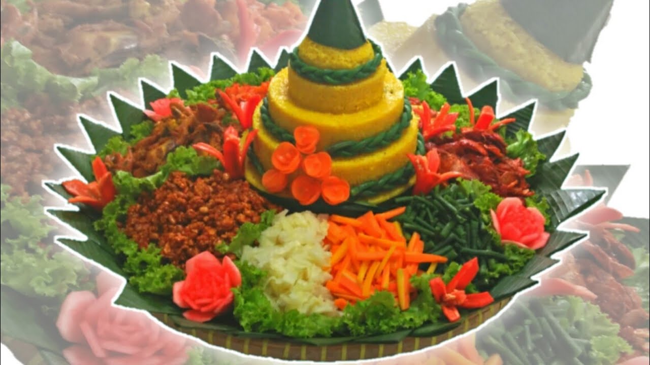  CARA  CANTIK MEMBUAT DAN MENGHIAS  NASI  TUMPENG  YouTube