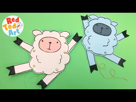 Lamb Puppets from Recycled materials