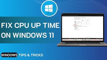 CPU UP Time On Windows 11 - How To Fix